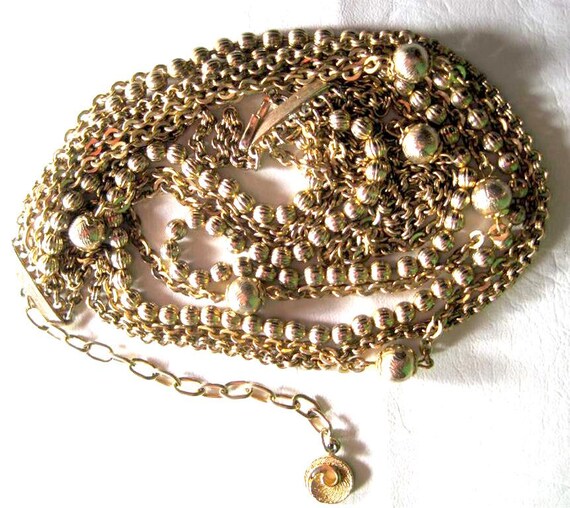 Vintage Signed Lisner Vintage Hook Clasp Multi St… - image 3