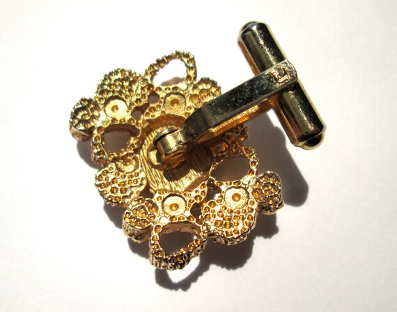 Fabulous Vintage Designer CHRISTIAN DIOR Gold Ton… - image 7