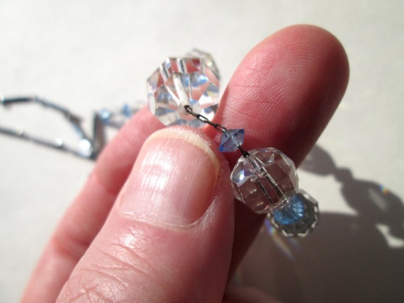 Wonderful Vintage Faceted Crystal Choker Necklace… - image 8