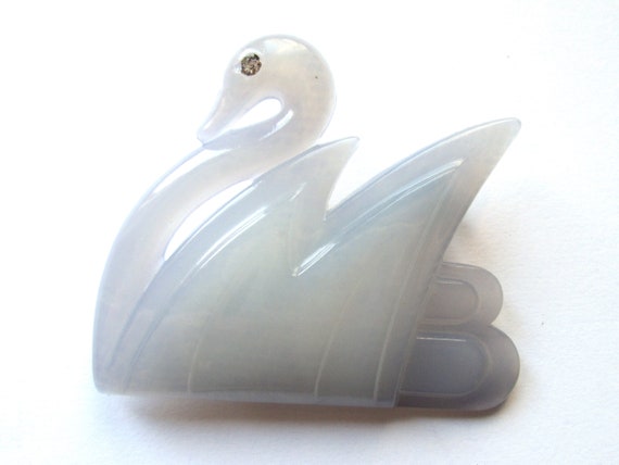 ヴィンテージ デンマーク製 Margit Brandt 白鳥 スワン ブローチ