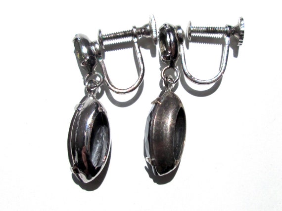 Vintage Screw Back Earrings Signed Stamped TITAN … - image 1