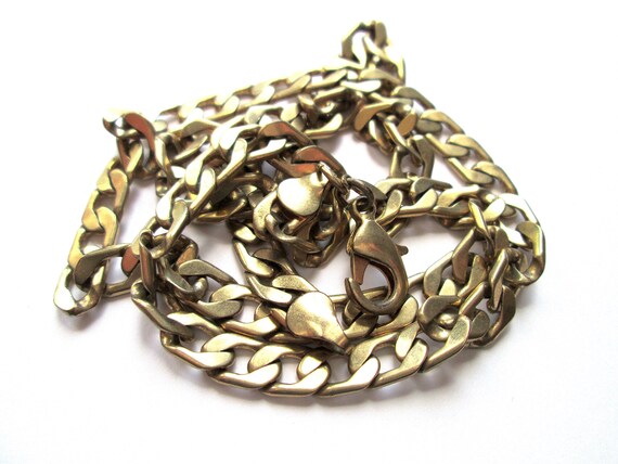 Bold Vintage Curb Chain Necklace Signed AVON of B… - image 6