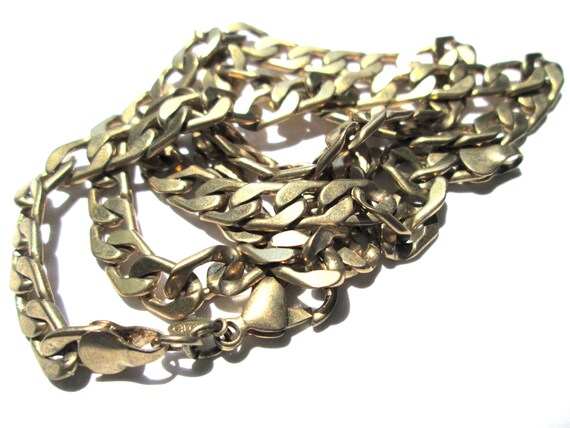 Bold Vintage Curb Chain Necklace Signed AVON of B… - image 5