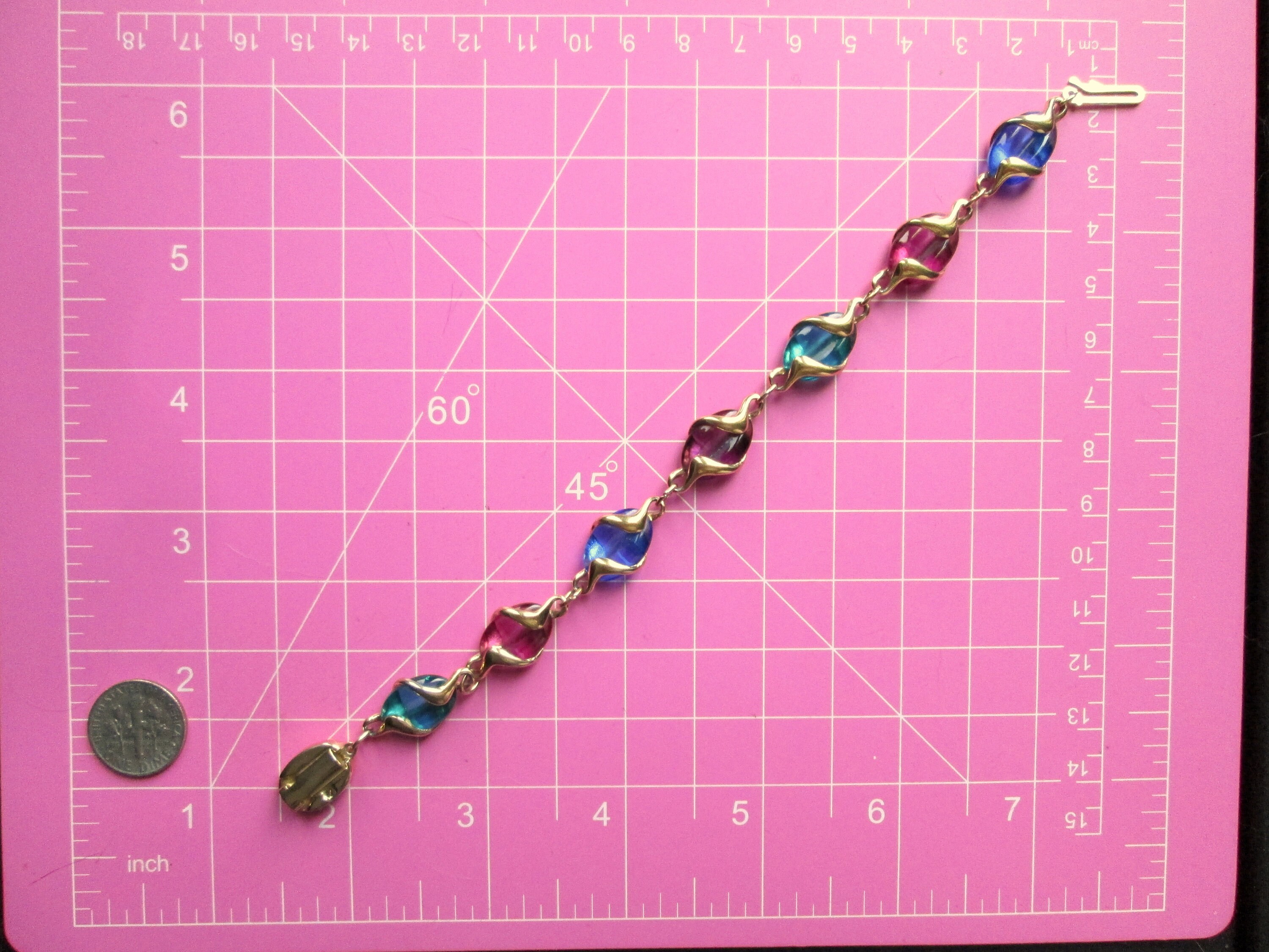 Vintage SWAROVSKI Swan Mark Bracelet Poured Crystal Coffee Etsy