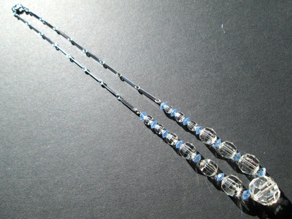 Wonderful Vintage Faceted Crystal Choker Necklace… - image 5
