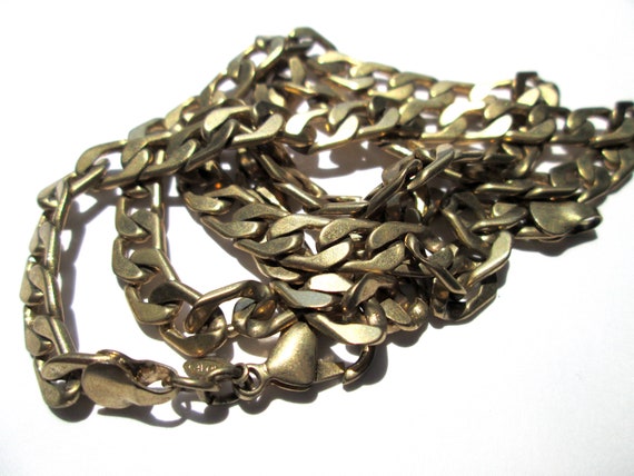 Bold Vintage Curb Chain Necklace Signed AVON of B… - image 4