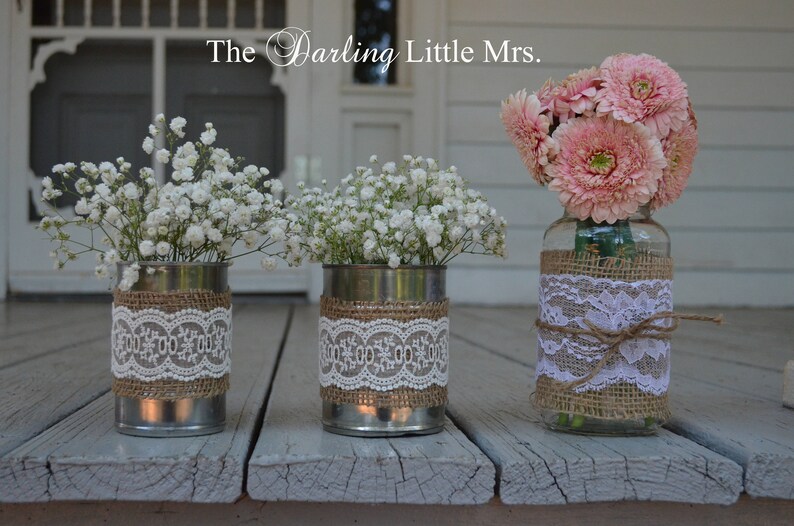 decoración de la boda de condado latas de aluminio boda | etsy