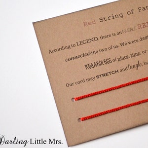 Red String of Fate Bracelets image 2