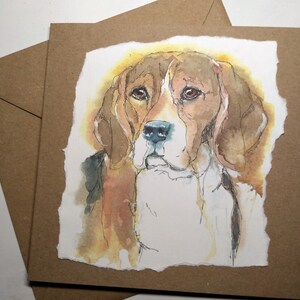 Handgemachte Beagle Karte für Sie, Ihn, Geburtstagskarte von EdieBrae