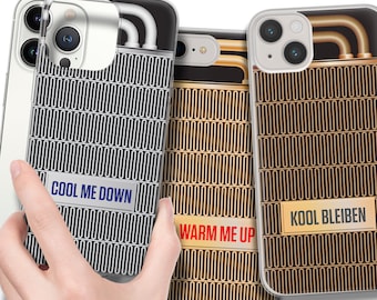 Radiator Phone Case Car Cooler illustr. Useful Gift for Mechanic. TPU Gel Cover for iPhone 15 14 13 12 11 pro max mini plus, Samsung S24 ..