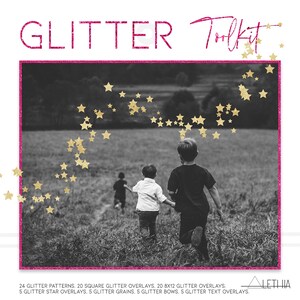 Glitter Files, Toolkit Digital Download, Glitter Overlays, Glitter Patterns, Glitter Shapes, Glitter text