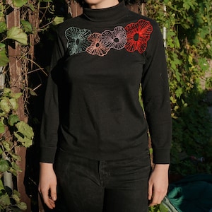 Hand-Embroidered turtle neck