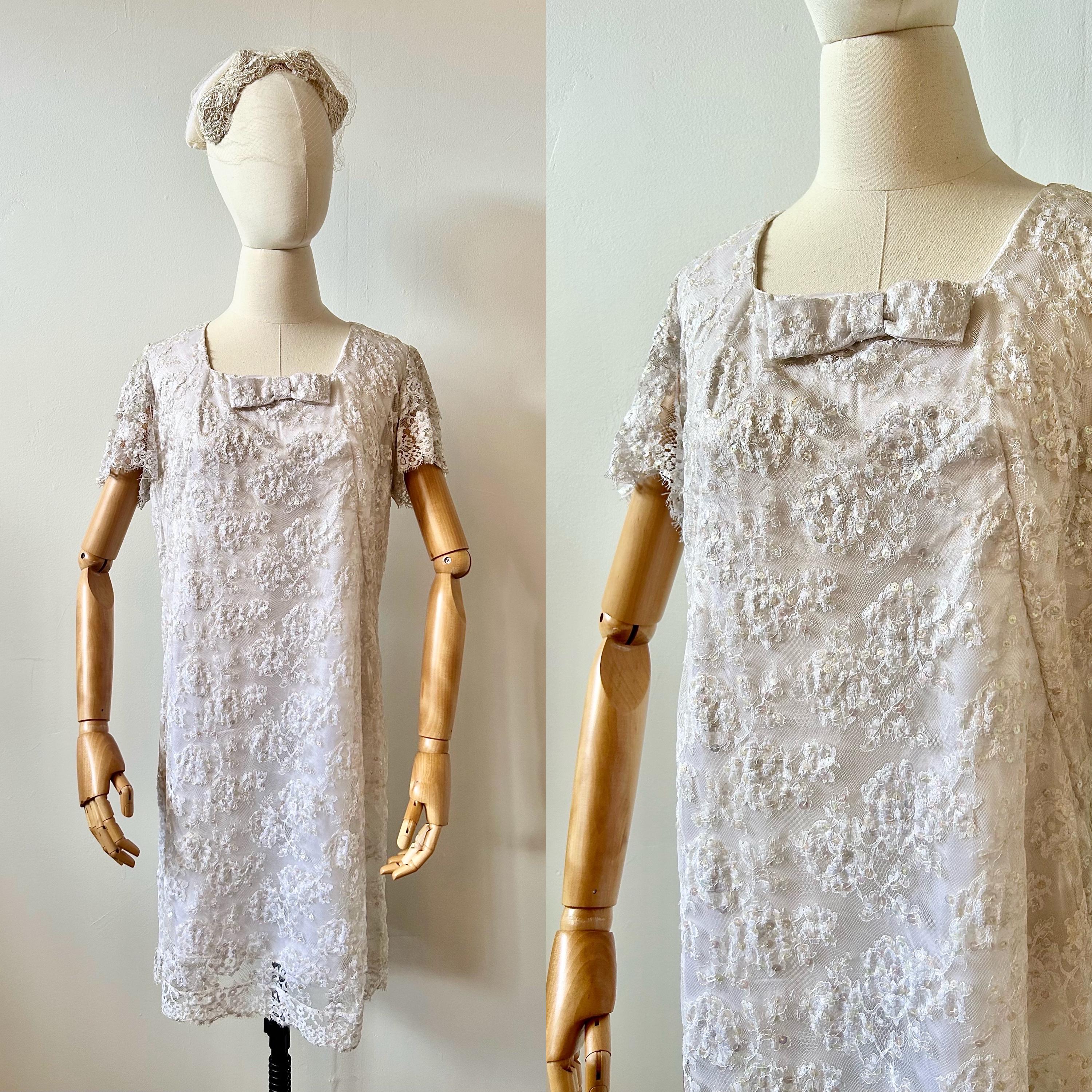 60s White Mini Dress - Etsy Singapore