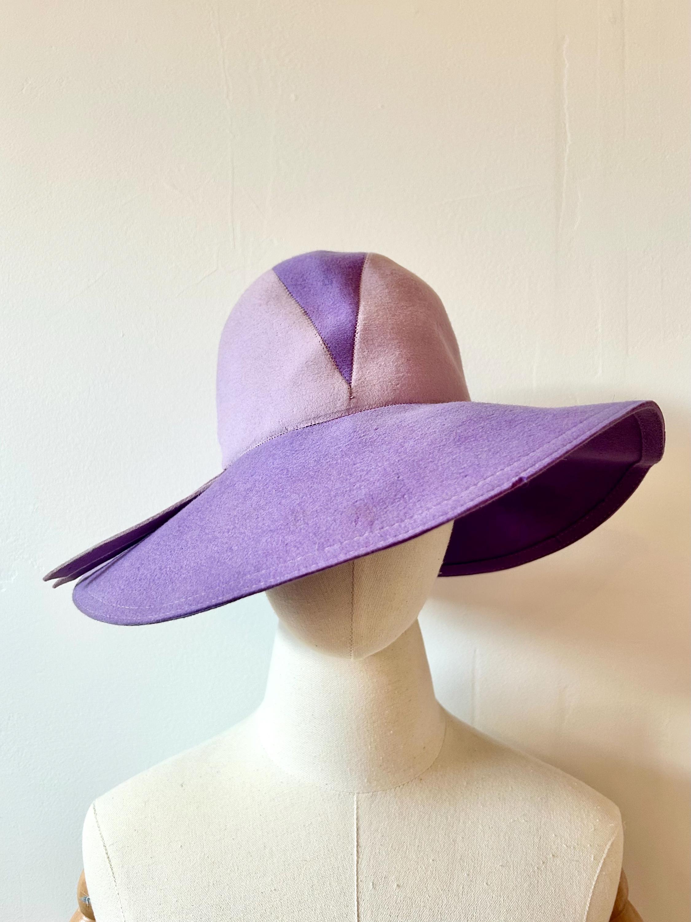 60s Wide Brim Hat - Etsy display picture 3