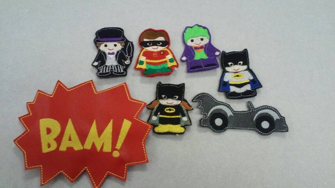 Batman Finger Puppets Etsy UK