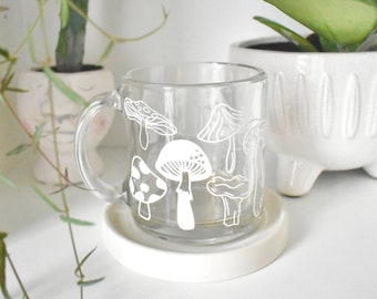Mushroom Glass Mug