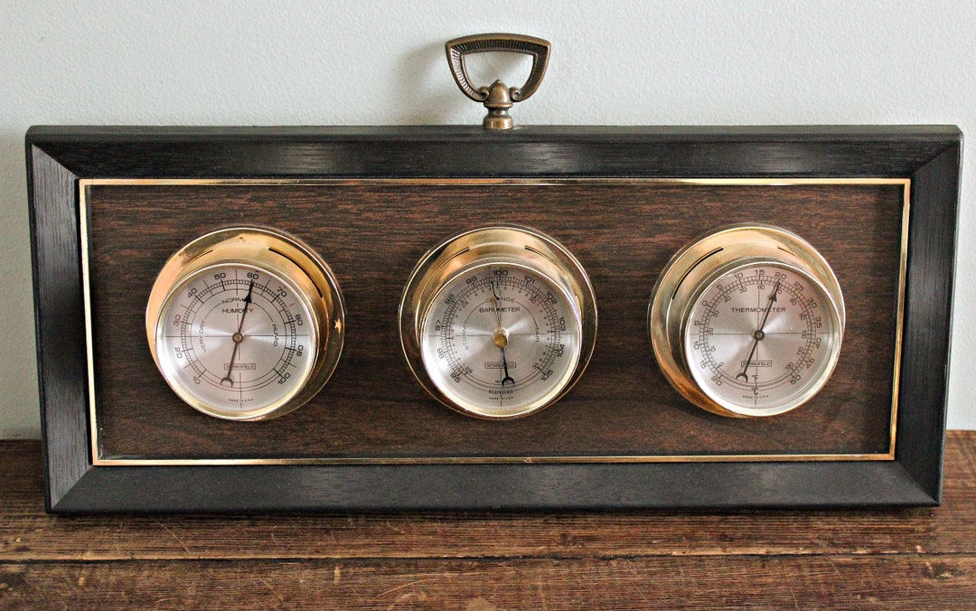 Vintage SPRINGFIELD BAROMETER Made in the USA Etsy