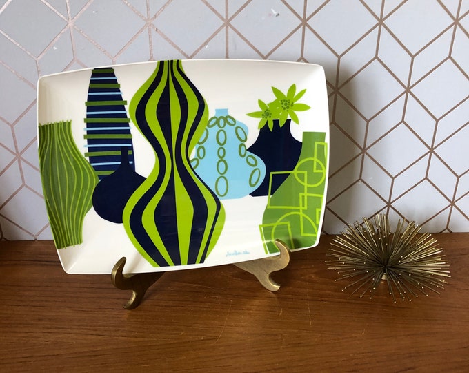 Vintage Jonathan Adler Happy Home Serving Tray, Mid Century Modern