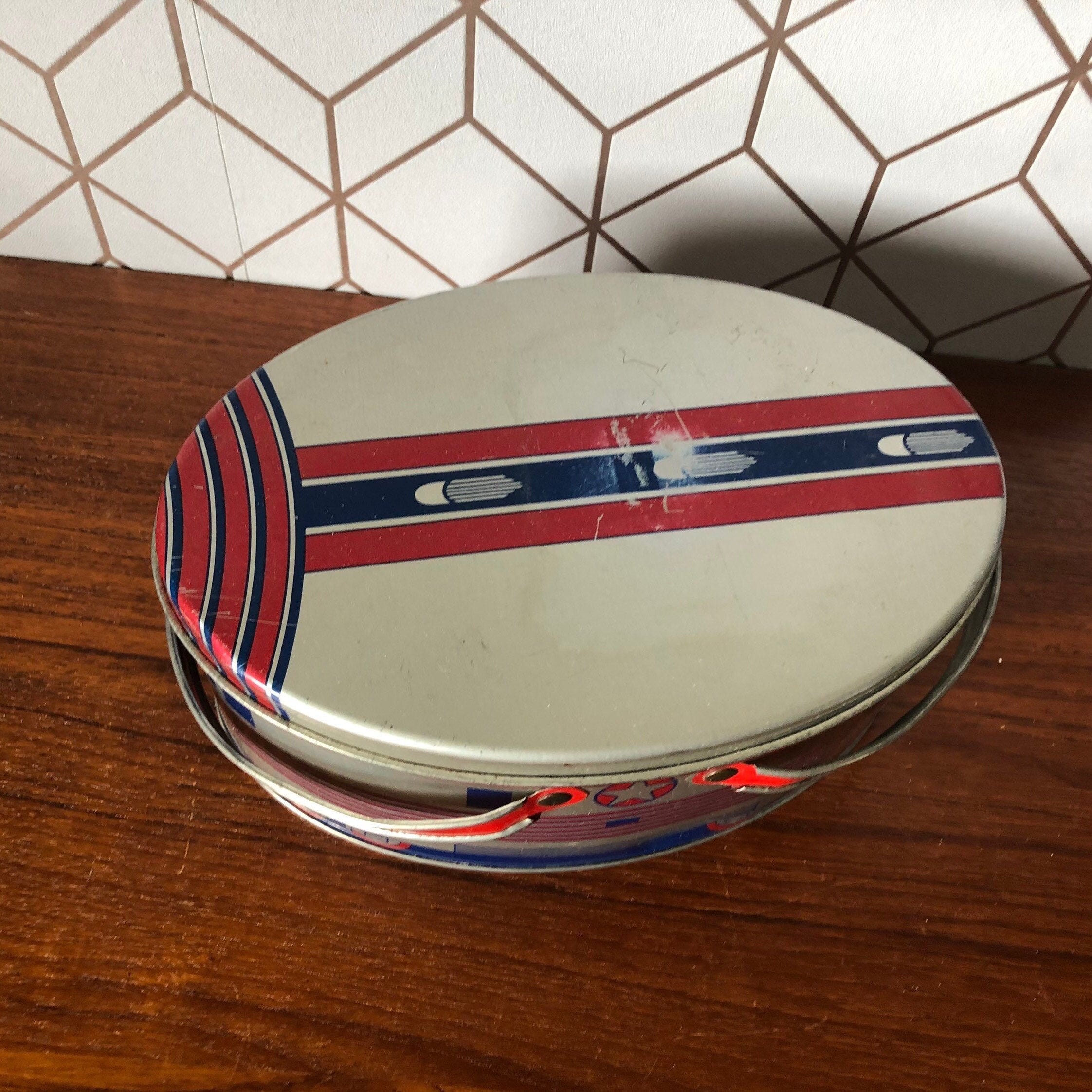 Vintage Railroad Train Metal Lunchbox Tin Litho. Burlington Etsy