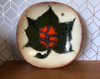 Vintage Jan van Erp Ceramic Bowl, 1960's Hand Crafted Brutalist Pottery Ceramic Bowl, By Jan Van Erp, Karamiek Waalre-Holland Pottery