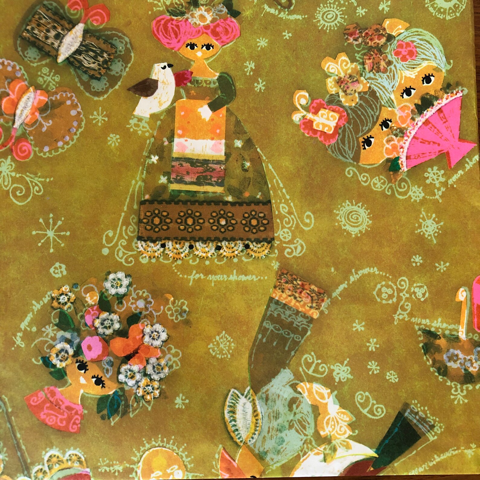 Vintage Gift Wrapping Paper Variety Pack of Vintage Wrapping Etsy