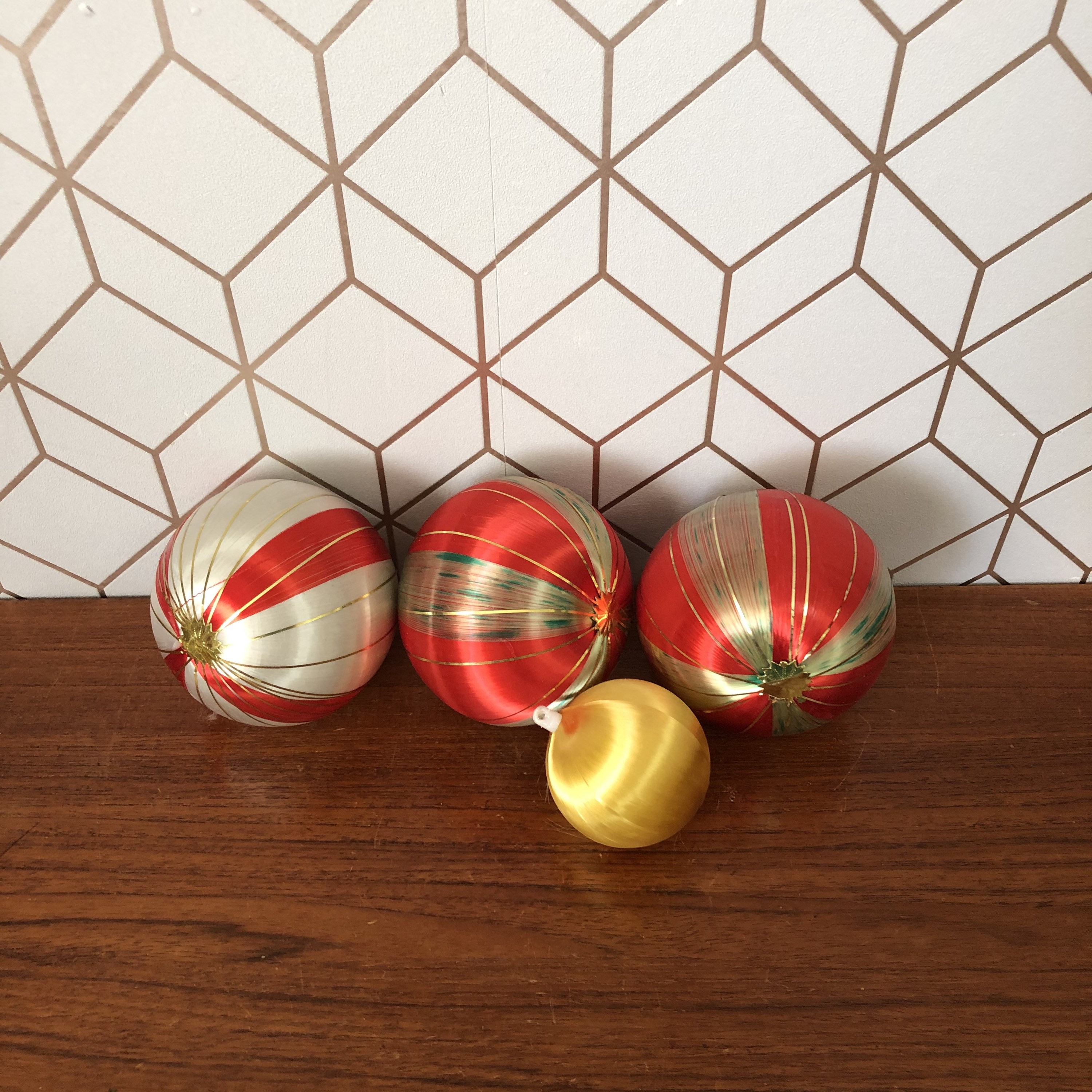 Vintage Satin Ornaments Giant Unbreakable Christmas Satin Etsy UK