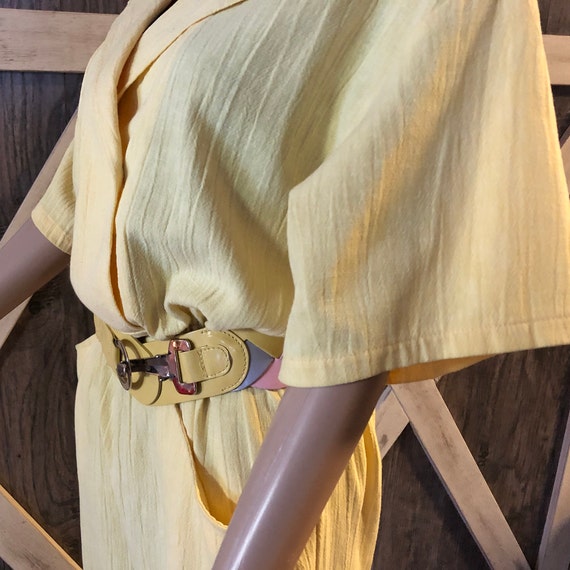 Vintage Cotton Jump Suit, Yellow PETITE FLEUR Par… - image 6