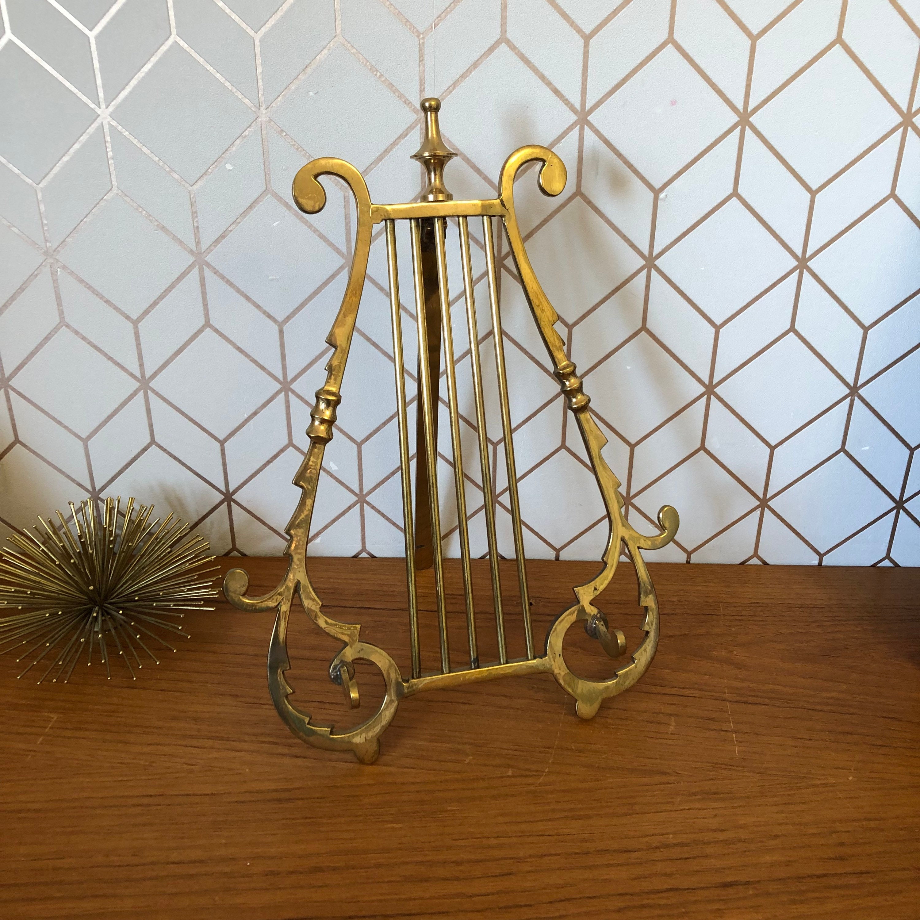 Antique Gold Metal Easel 165cm FOR HIRE ONLY London please Contact