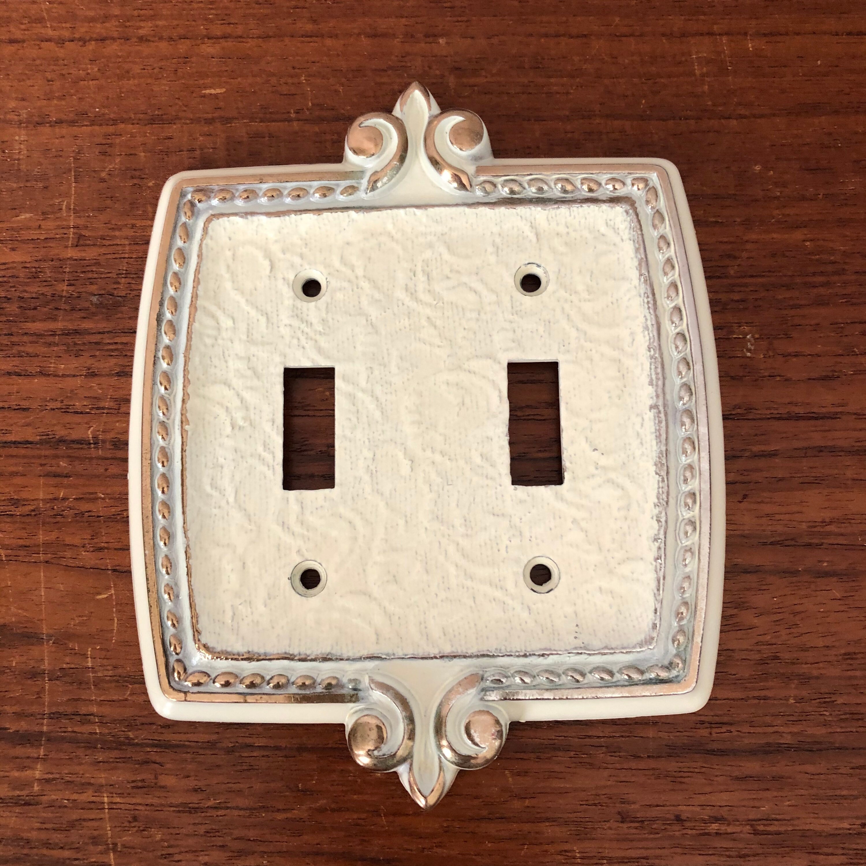 Vintage Light Switch Plates French Provincial Enamel With Etsy
