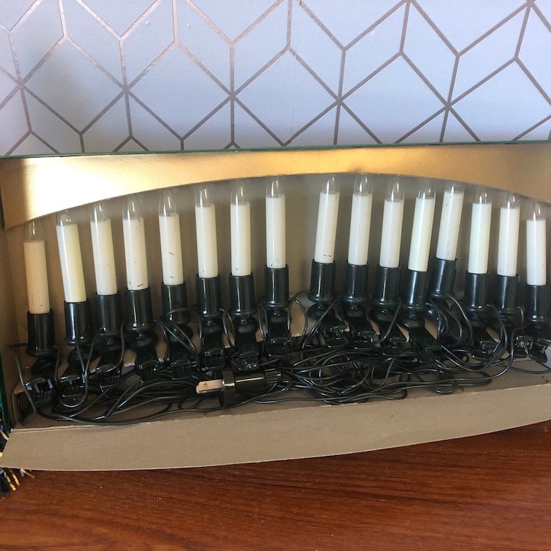 Vintage Candle Christmas Tree Lights 
