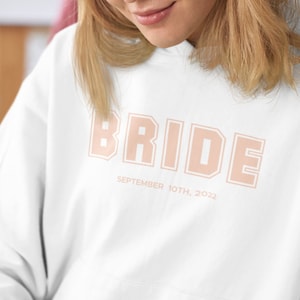 Bride Hoodie, Bridal Hoodie, Bridal Clothing, Bride Shirt, Bride Sweatshirt, Team Bride, Plus Size Bride image 1