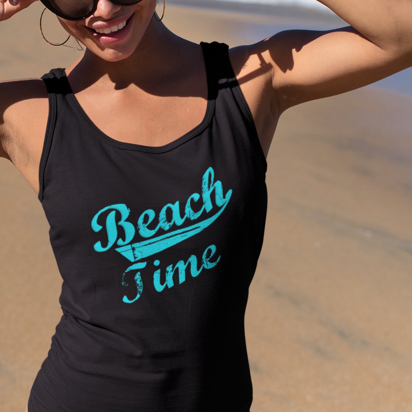 Beach Time Tank Top Beach Tank Top Beachy Tank Beach Time Etsy India
