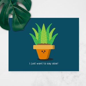 Dites Aloe Plant Greeting Long Distance Card
