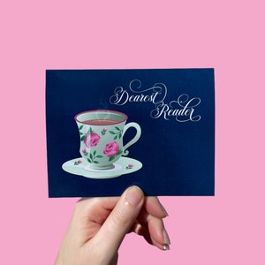 Cher lecteur de carte | Carte de goûter | Carte de voeux avec enveloppe