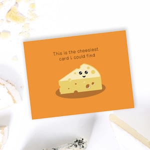 Carte de vœux d’anniversaire Cheese Pun