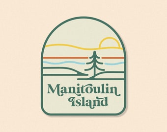 Manitoulin Island Arch Travel Sticker or Magnet- Northern Ontario, Canada Scenic Sticker