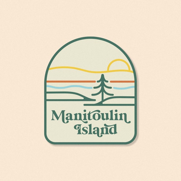 Manitoulin Island Arch Travel Sticker or Magnet- Northern Ontario, Canada Scenic Sticker