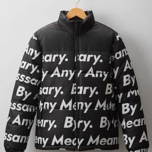 Goku Drip Vinterjacka Dragon Ball Z Unisex Svart Puffer Anime Cosplay Kostym