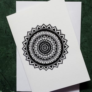 Inspireren Mandala - wenskaart met print van originele kunstwerken