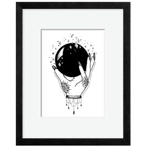 Digital Download - Crystal Ball - Print of Orignal Artwork - Instant Download - Print at Home