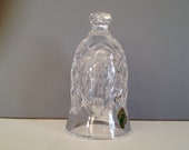 Waterford Cut Crystal Bell Signed 12 Days Of Christmas Collection 1993 10 Lords A Leaping with Waterford Seahorse Sticker Made in Ireland