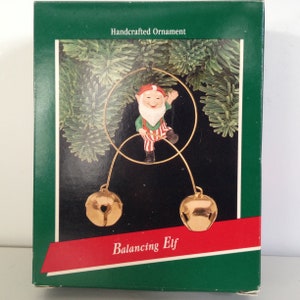 Hallmark 1989 Balancing Elf Keepsake Ornament QX489-5