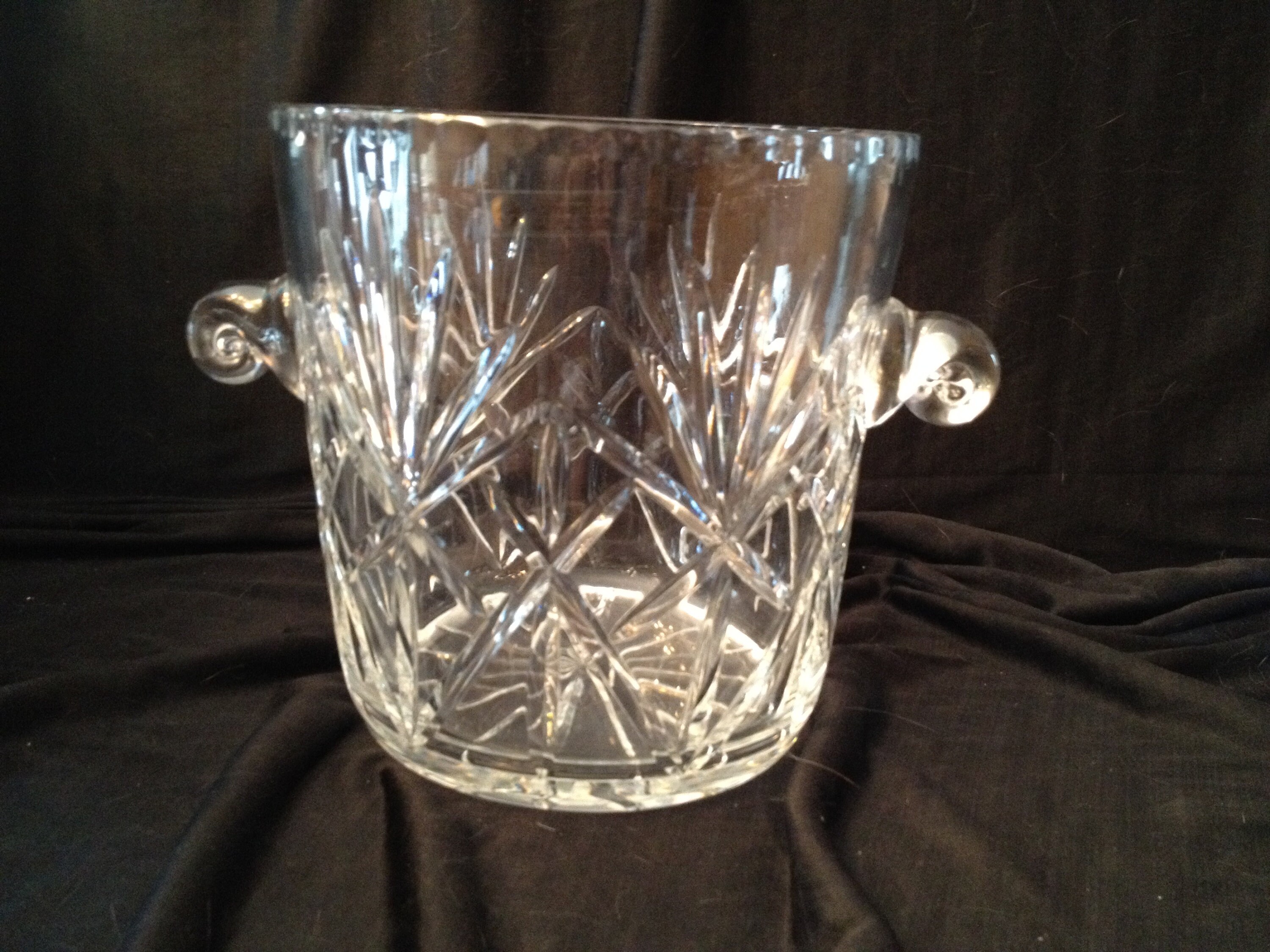 Zawiercie 24 Lead Crystal Hand Cut Ice Bucket Pattern Etsy