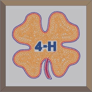 Parche de chenilla 4H Clover para chaqueta Letterman P10022