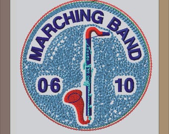 Chenille Bass Clarinet Letterman Jacket Patch P10241 - 4 My Jacket