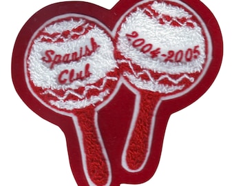Chenille Spanish Maracas Letterman Jacket Patch P10065 - 4 My Jacket