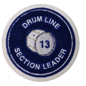 Chenille Round Drumline Letterman Jacket Patch P10245 - 4 My Jacket