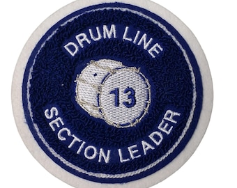 Chenille Round Drumline Letterman Jacket Patch P10245 - 4 My Jacket