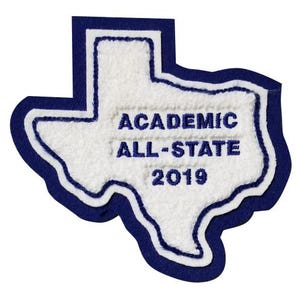 Chenille Letterman Jacket - Texas State Patch - P10183