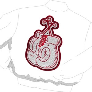 Guantes de boxeo colgantes: se pueden agregar letras arriba y abajo.